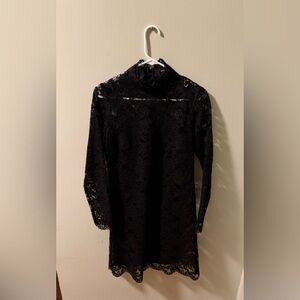 Sharagano Lacey Black Dress Sized 8P